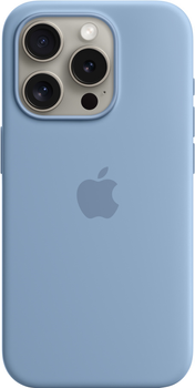 Etui Apple MagSafe Silicone Case do Apple iPhone 15 Pro Winter Blue (MT1L3)