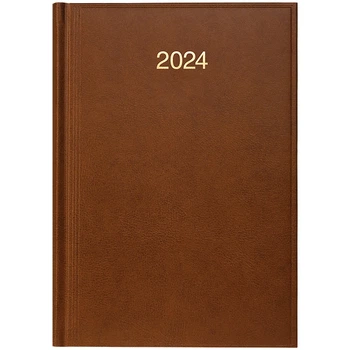 Ежедневник 2024 Brunnen A5 Miradur 73-795 60 - Коричневый