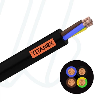 Кабель NEXANS TITANEX H07RN-F 2X4 чорний – фото, відгуки