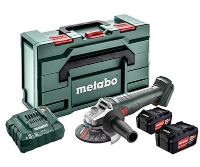 Аккумуляторная угловая шлифмашина Metabo W 18 7-125 2 акб 4 Ah, в кейсе (602371510)