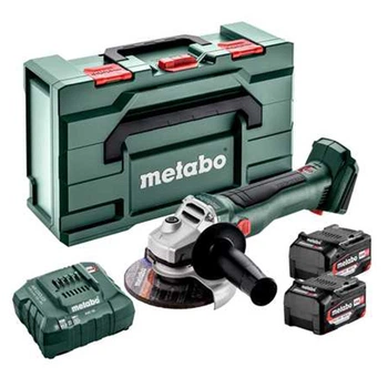 Аккумуляторная угловая шлифмашина Metabo W 18 L BL 9-125 2 акб 4 Ah, в кейсе (602374510)
