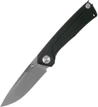 Нож складной ANV Knives Z200 Liner lock, G10, Plain Edge ANVZ200-006 Черный (2000980604586)