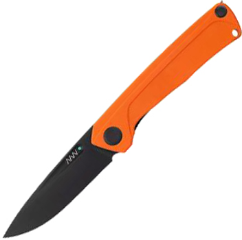 Нож складной ANV Knives Z200 DLC, Liner lock, G10, Plain Edge ANVZ200-023 Оранжевый (2000980604647)