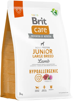 Гіпоалергенний корм для цуценят великих порід Brit Care Dog Hypoallergenic Junior Large Breed 3 кг