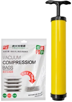 Вакуумний пакет для одягу з насосом Stenson 6 пр/наб 70 x 100, 60 x 80, 50 x 70 см (R26106)