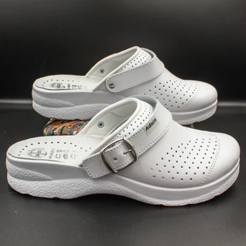 Жіночі сабо шкіряні Adaco 812sr white 40р