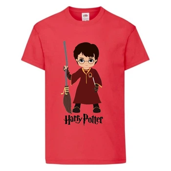 Футболка детская Гарри Поттер 011 (Harry Potter) красная (HPO rd 011) 152 см
