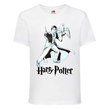 Футболка детская Гарри Поттер 007 (Harry Potter) белая (HPO wh 007) 152 см