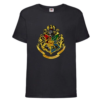 Футболка детская Гарри Поттер 004 (Harry Potter) черная (HPO blc 004) 128 см