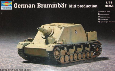Model do sklejania i pomalowania Trumpeter German Brummbar Mid Production (MTR-07211)