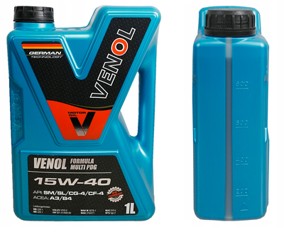 Mineralny olej silnikowy Venol Formula MULTI PDG SM SL CG-4 CF-4 15W-40 1 l (4260420295110)