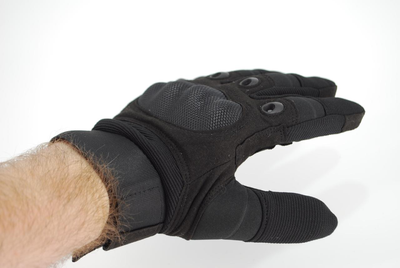 Тактичні рукавички з пальцями 9089_L_Black