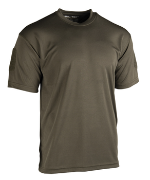 Футболка тактична швидкосохнуча Mil-Tec L оливкова футболка (11081001-L)
