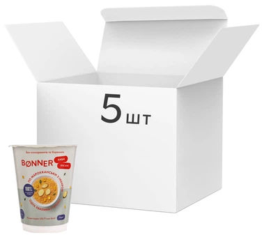 Упаковка каши Bonner Кус-кус по мароккански с имбирем 60 г х 5 шт (3000030030180)