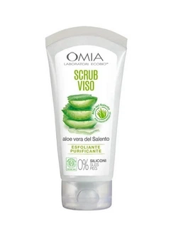 Скраб для обличчя з алое для нормальної і комбінованої шкіри Omia Aloe Vera, 048227, 75 мл