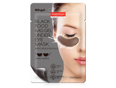Гидрогелевые патчи под глаза Purederm Black Food MG:Gel Under Eye Mask, 2шт (8809411189647)