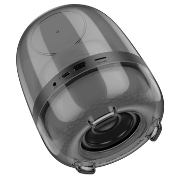 Акустика Hoco Crystal colorful luminous BT speaker BS58 |BT5.1, TWS, 10W, 4H| black