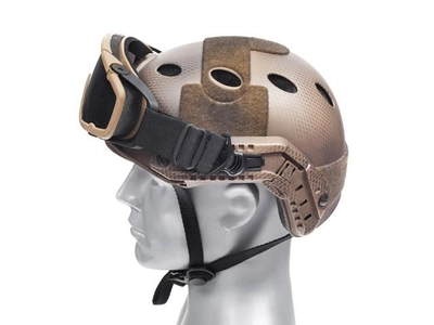 Зажимы с держателем для очков 36мм для шлемов с рейкой - Dark Earth FMA для страйкбола
