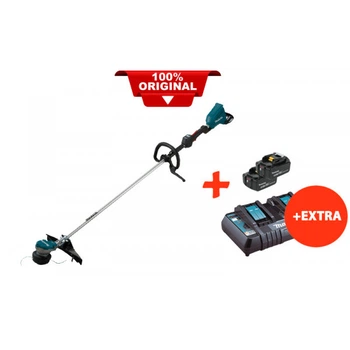 Аккумуляторная бесщеточная коса Makita DUR368LZ+2 акк.18V 5 Ah+быстрозарядное ЗУ (DUR368LR2T2)