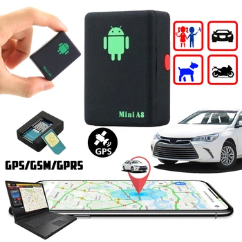 Трекер слежения GPS маячок Track Mini ТMА8 GSM/GPRS отслеживающее устройство с SIM картой, крепление на магните Black