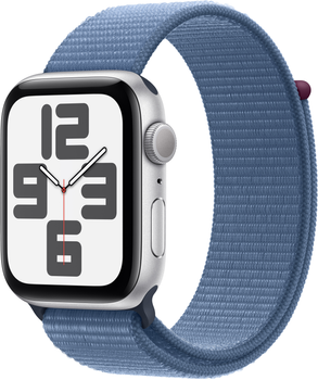 Smartwatch Apple Watch SE (2023) GPS 44mm Silver Aluminium Case with Winter Blue Sport Loop (MREF3)