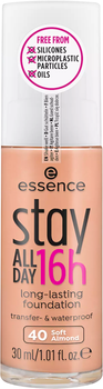 Podkład matujący Essence Cosmetics Stay All Day 16h Long-Lasting Maquillaje 40-Soft Almond 30ml (4059729339133)