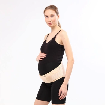 Бандаж для вагітних, післяпологовий еластичний на липучках ORTHOPEDICS MEDICAL CAS424 Бежевий, Розмір XXL