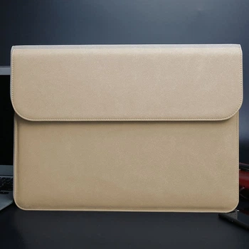 Чехол конверт на магните для ноутбука или планшета из эко-кожи для Macbook Air Pro 13 Хаки