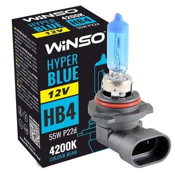 Галогеновая лампа Winso HB4 12V 55W P22d Hyper Blue 4200K (712610)