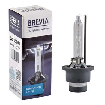 Ксеноновая лампа Brevia D4S 4300K, 42V, 35W PK32d-5, 1шт 85414c