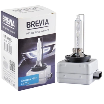 Ксеноновая лампа Brevia D1S, 6000K, 85V, 35W PK32d-2, 1шт 85116c