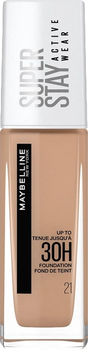 Тональний крем Maybelline Super Stay Active Wear 30H 21 Nude Beige 30 мл (3600531632410)