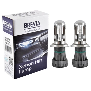 Биксеноновая лампа Brevia H4, 6000K, 85V, 35W P43t-38 KET, 2шт 12460