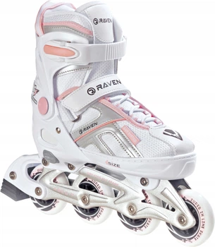 Раздвижные ролики Raven Pulse White/Pink размер 37-40 (zh525)