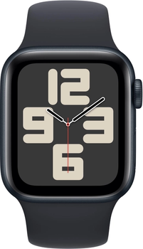 Смарт-годинник Apple Watch SE (2023) GPS + Cellular 40mm Midnight Aluminium Case with Midnight Sport Band - S/M (MRG73)