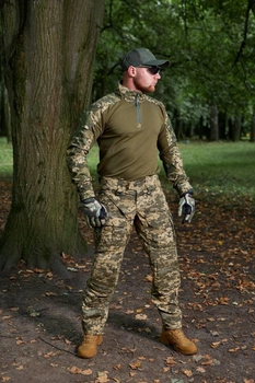 Військова тактична форма Піксель з наколінниками, тактичний костюм піксельний Піксель ЗСУ комплект 48