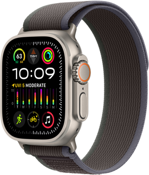 Smartwatch Apple Watch Ultra 2 GPS + Cellular 49mm Titanium Case with Blue/Black Trail Loop - S/M (MRF53)