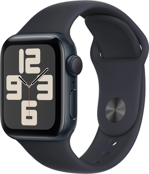 Смарт-годинник Apple Watch SE (2023) GPS + Cellular 44mm Midnight Aluminium Case with Midnight Sport Band - M/L (MRH83)