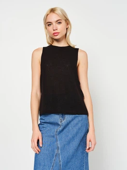 Топ женский H&M 0989892 XS Черный (7000000001216)