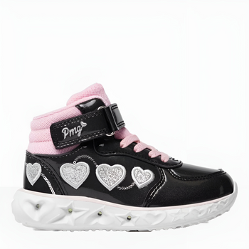 Buty sportowe dziecięce dla dziewczynki za kostkę Primigi 4970122 31 Czarne (8055069797196)
