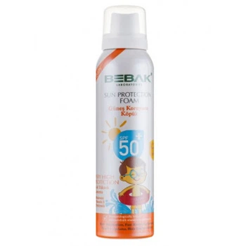 Солнцезащитная пенка для детей SPF 50+ Bebak, 150 мл