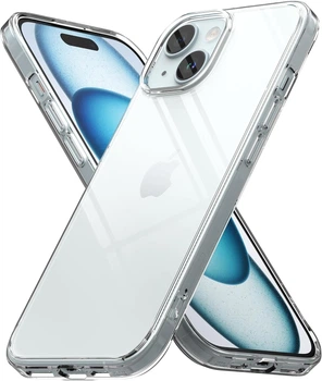 Чехол на iPhone 15 прозрачный силиконовый - Gisolo