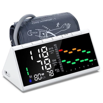 Домашній високоточний тонометр автомат Alphamed вимірювач тиску та пульсу на передпліччі (U80T)