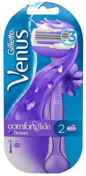Станки для гоління зі змінним картриджем Gillette Venus Breeze Comfortglide Razor 2 шт (7702018451784)