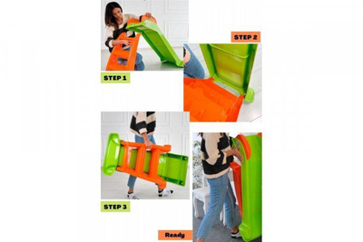 Детская зелёная горка для катания Technok Toys 120 см 8058