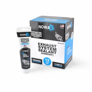 Керамічний герметик високотемпературний Nowax 150г для вихлопної системи сірий термостійкий герметик (LI-D_22-O)