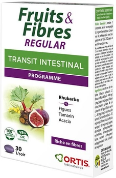 Suplement diety Ortis Fruits y Fibres Intestinal Transit 30 tabletek (5411386890621)