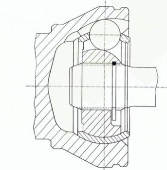 ШРУС SPIDAN 24570 Volkswagen Transporter, Multivan 7H0407331E, 7H0498103C, 7H0498103CX