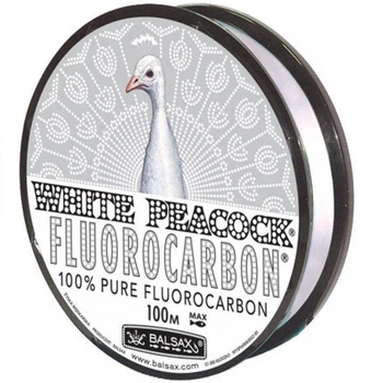 Лісочка Balsax White Peacock fluorocarbon, 100m - clear 0.40mm / 13.3kg