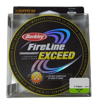 Шнур Berkley Fireline Tournament Exceed PE Braid, 110m, flame green 0.20mm/13.2kg
